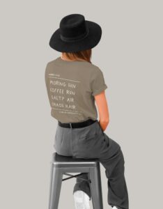 oversized poetry tee - liz